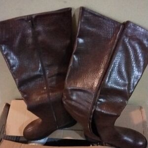 Fashion to Figure Brown Over the Knee Boots